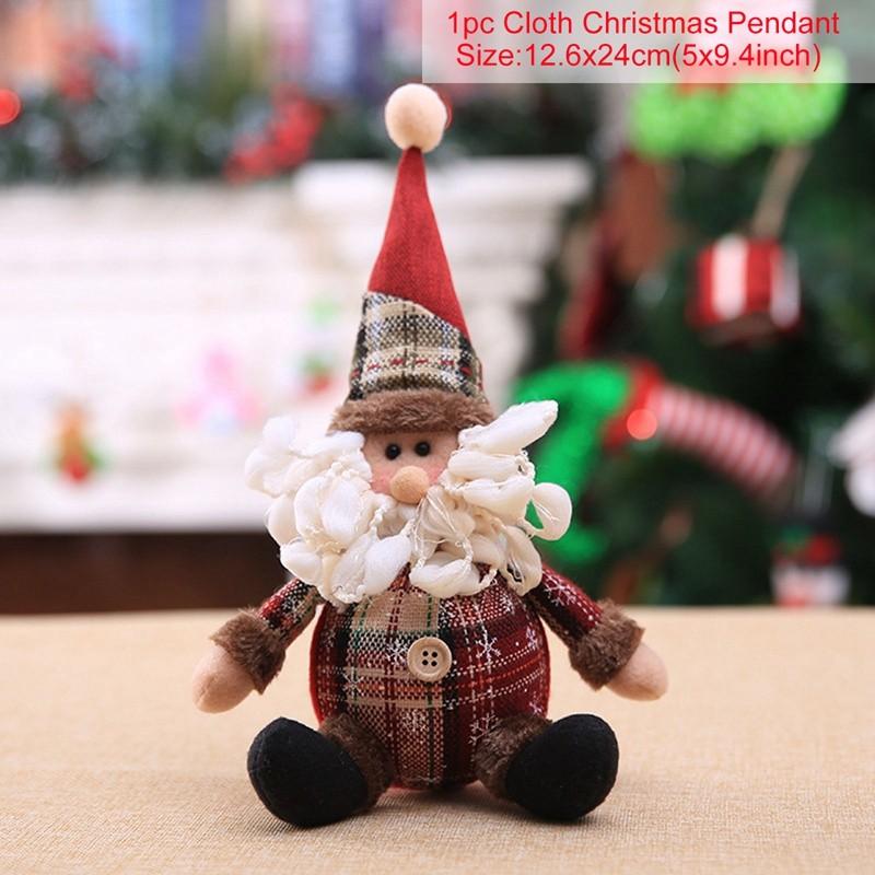 Christmas Santa Doll Merry Christmas Decorations For Home 2025 Table Xmas Ornaments Navidad Natal Noel New Year Decor 2025 Gifts