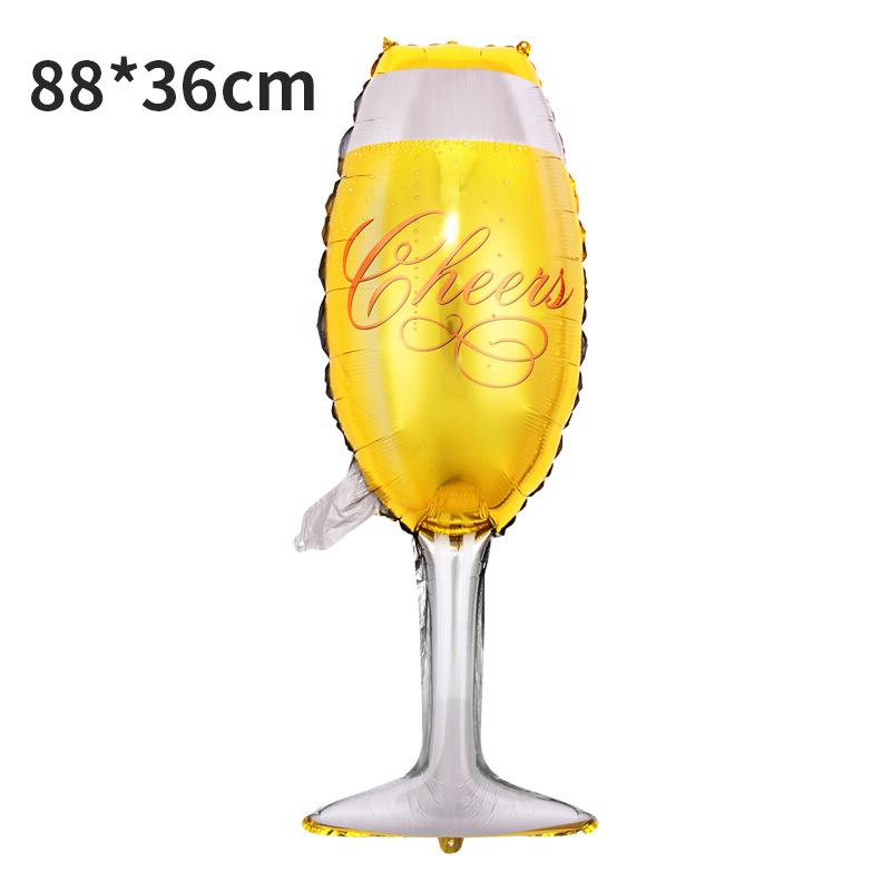 

1Pcs Champagne Root Beer Bottle Series Алюмінієві повітряні кулі День батька День матері Весілля День народження Декор Повітряні кулі Other