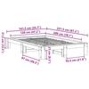 VidaXL Bed Frames Without Mattress 120x200 Cm Solid Pine Wood 3308741