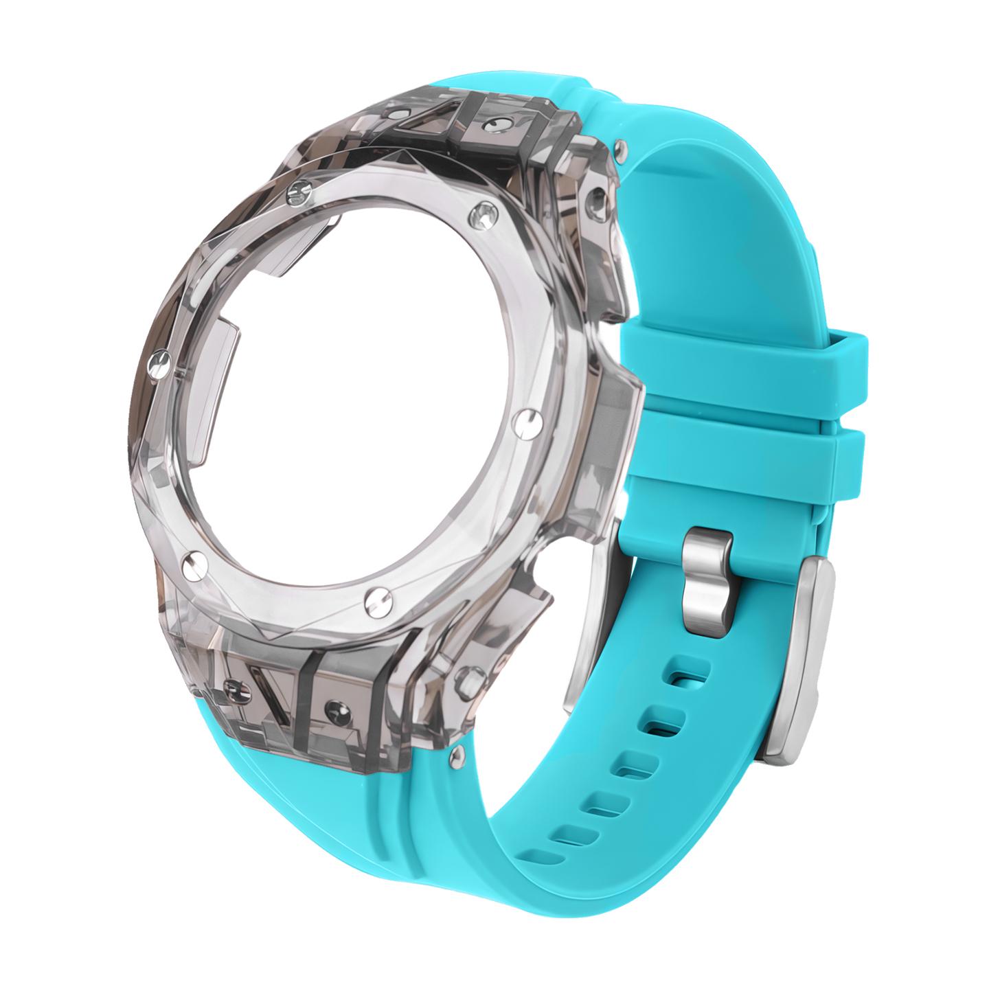 

GA-2100 Transparent Mod Kit for Casioak GA2100/2110/GA-B2100 - Custom Bezel Frame + Rubber Sport Band Set | Watch Accessories GA2100 2110 B2100