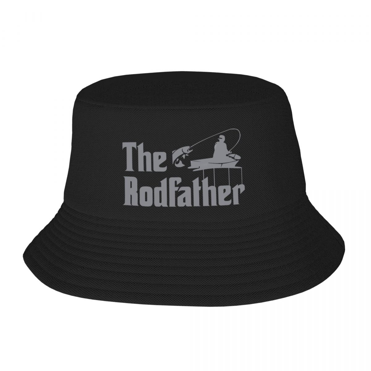 Custom Unisex The Rodfather Fishing Bucket Hat Beach Sun FisherUnisex Fish Gift Summer Camping Hat