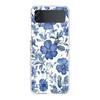 Transparent Phone Case For Samsung Galaxy Z Flip 3 4 5 6 7 Hard Folding PC Z Flip3 Flip4 Cover Stylish Flower Patterned Design