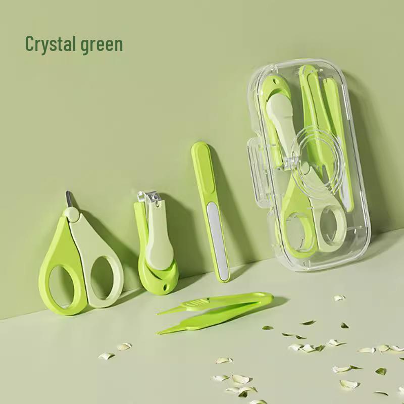 Safe Baby Nail Clipper Set: Anti-Pinch Scissors & File for Newborns and Young Children