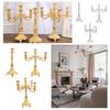 Luxurious European Taper Candle Holders Luxurious Carved Gold Metal Candelabra Enhancing Living Space Aesthetic Decors