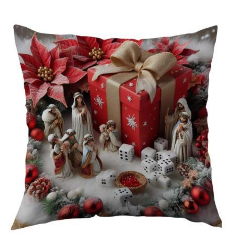 New Christmas Pillowcases Living Room Printed Decorative Pillowcases Nordic Christmas Pillowcases