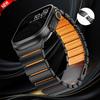Stainless Steel Rubber Band for Apple Watch Ultra 3 2 49mm Series 11 10 46mm Metal Strap For Iwatch 9 8 7 6 5 4 SE3 45mm 44mm