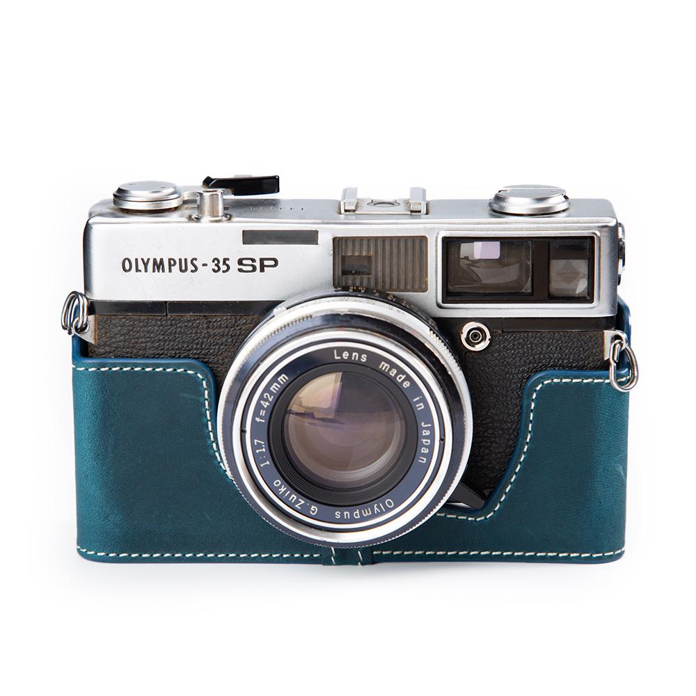 Leather Camera Half Case 35 SP Bag Leather Camera Bag For Olympus 35 SP Case Genuine Protective Case Photography Accessories