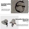 Wide Brim Fisherman Hat Striped UV Protection Hat Fashion Wide-Brimmed Hat  Outdoor Sports