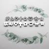 210pcs/lot 8mm Rhinestone Slide Letter Charms Alphabet A-Z For Bracelet Pet Collar Necklace DIY Jewelry Making Accessories