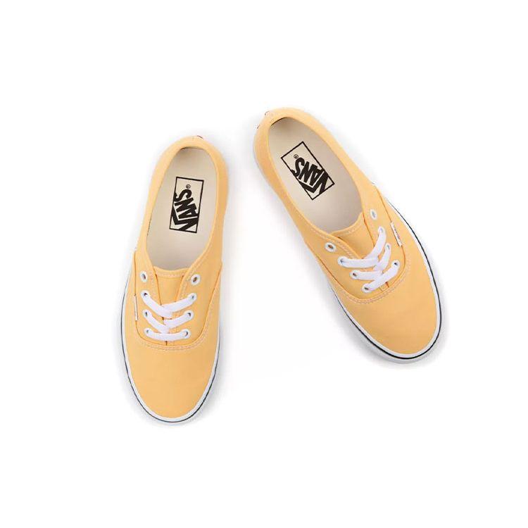 Vans Autentyczne Lniane Męskie Trampki Żółte Prawdziwie Białe VN0A5KRDAVL
