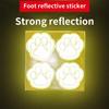 Set of 4 Reflective Bike Stickers Waterproof Designs Bicycles Reflector for Improved Nighttime Riding Safety & Visibility