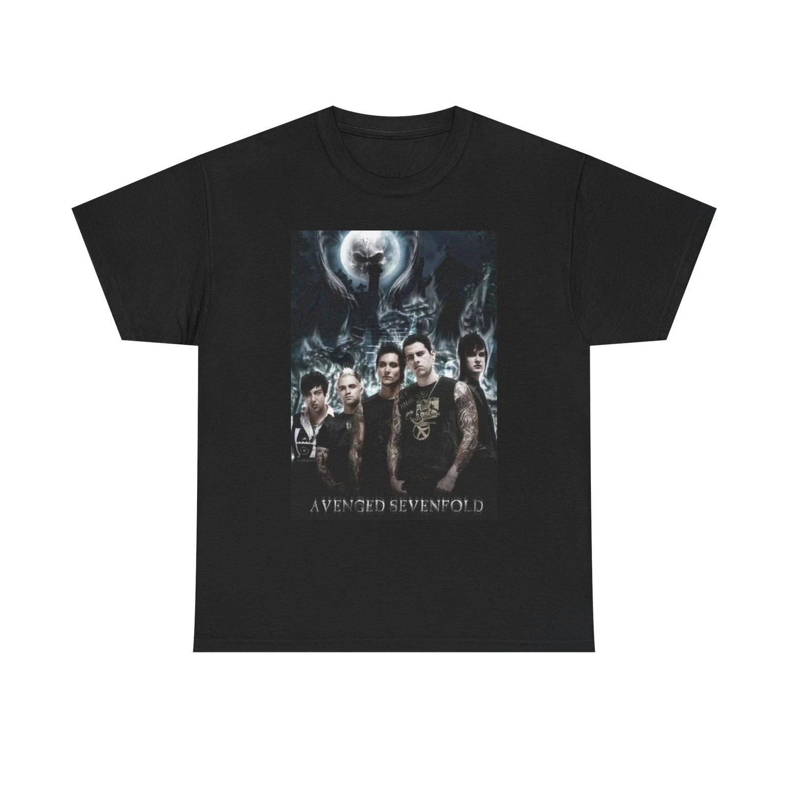 

Avenged Sevenfold Graphic T Shirt Retro Rock Merch Unisex Heavy Cotton Tee 2XL