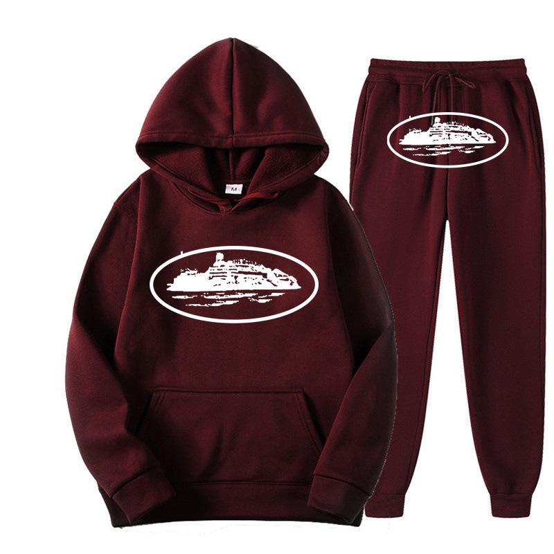 Grensoverschrijdend Corteiz trendy merk hoodie trainingspak sport trui heren en dames tweedelig trui + joggingbroek kleding street shirt