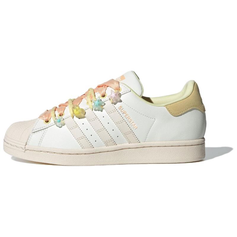 

Adidas Originals SUPERSTAR Abrasion Resistant Low top Skateboard Shoes Women s White Yellow Sneakers IF1805 36⅔