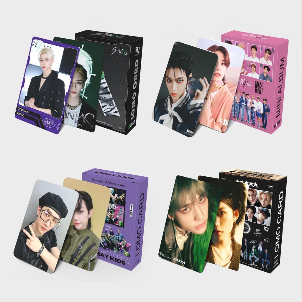 55pcs/Set Box Stray Kids Lomo Cards Ginet Karma Do It ATE Album Themed Photocards Hyunjin Collection For Fans Oddinary XGift