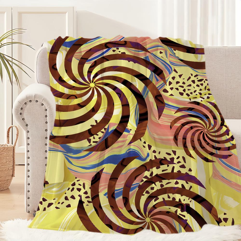 Manta de Pelúcia com Logo de Sorvete Tapete para Sofá de Sesta para Sala de Estar H-Haagen-s D-Dazs Quente Escritório Quarto Aniversário Casa Viagem Presentes para Crianças