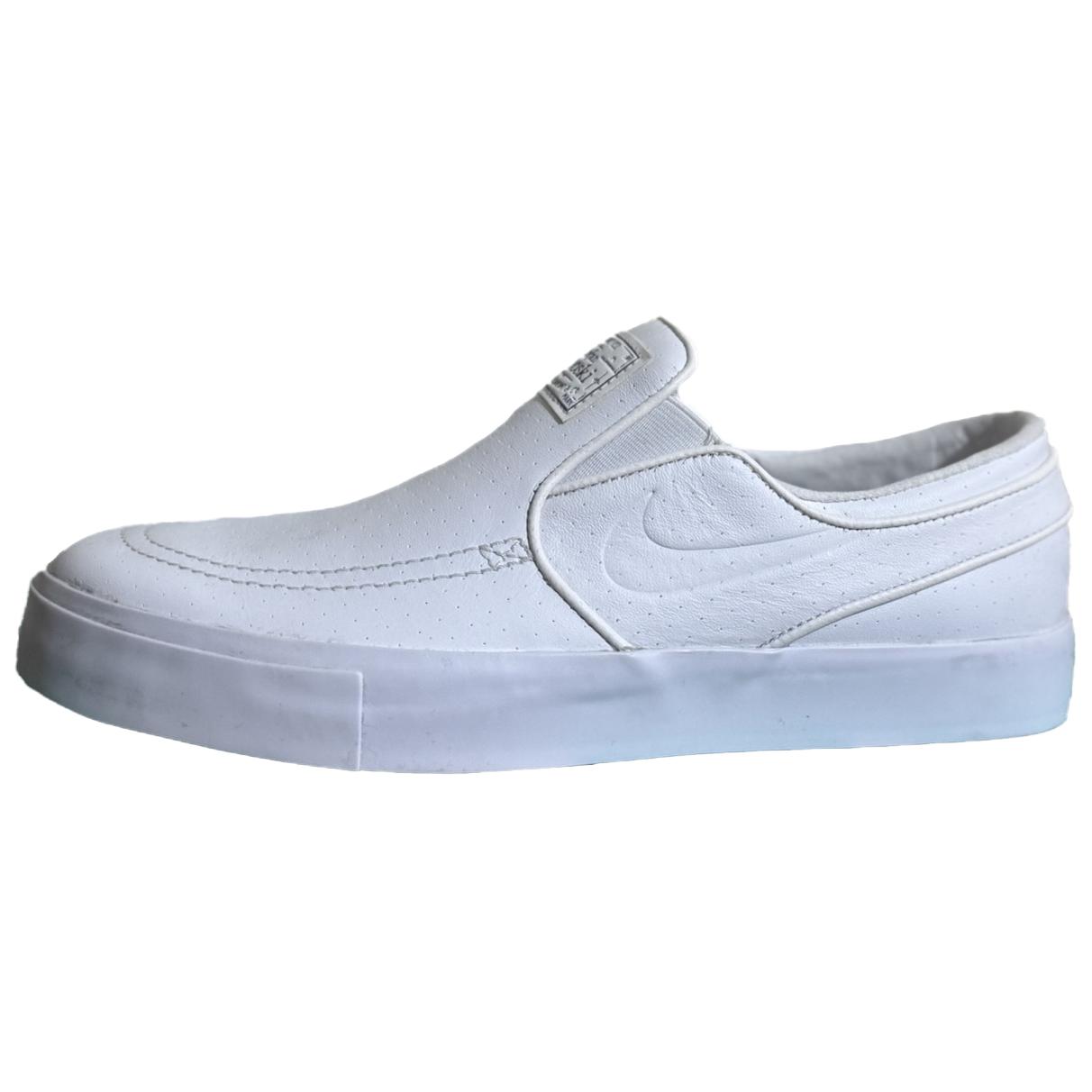 Nike Zoom Stefan Janoski Slip Prm Versatile Comfortable Skate Shoes Unisex sneakers White 833582-114 42.5