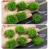 10pcs/lot 3*3*1.5cm Mixed Big Flower 10 Colors Miniature Plants Materials  Layout Accessories