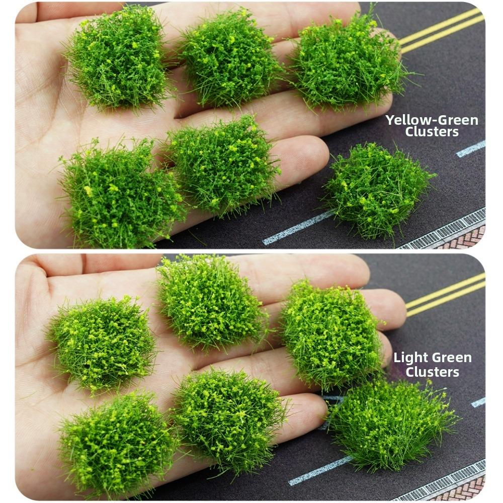 10pcs/lot 3*3*1.5cm Mixed Big Flower 10 Colors Miniature Plants Materials Layout Accessories
