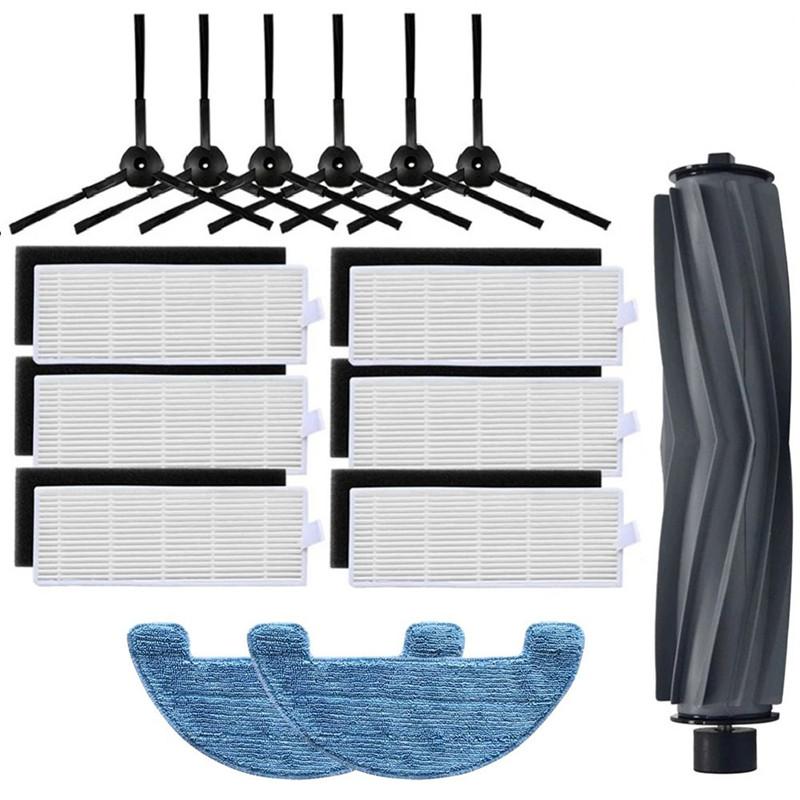 Seitenbürste HEPA-Filter Wischlappen Lappen für Osoji Dojosan 950 990 680 870 Ilife A6 A8 Staubsaugerteile Bürsten Reinigungsmopp