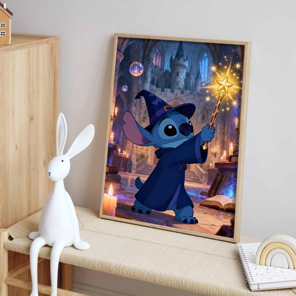 Disney Diamond Painting Wizard Stitch DIY Diamond Art Painting Set for Home Office Decoration Handmade Gifts
