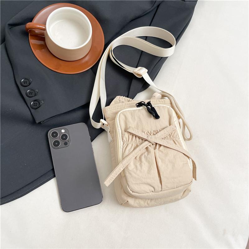 Solid Simple Large Capacity Nyl Shoulder Bags string High Quality Casual Versatile Fresh Women's Crossbody Bags 2026 New