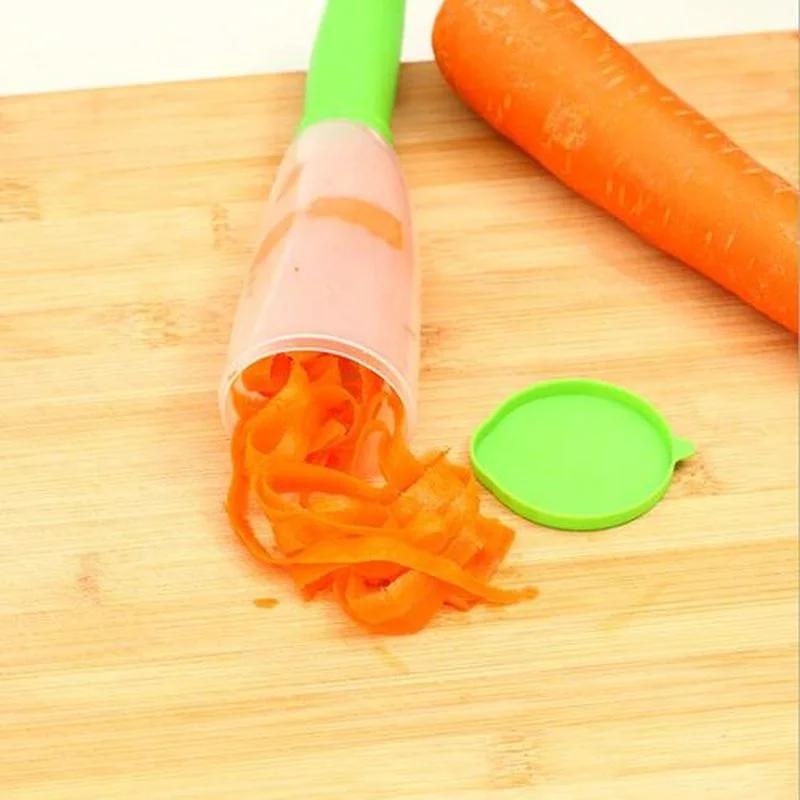 Storage Tube Splash-proof Fruit and Vegetable Peeler Multi-functional Peeler Storage Type Supplies Household Kitchen Tools