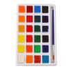 Water Color Paint 24 Colors High Saturation Bright Vibrant Portable Watercolor Paint Set with Brush for Painting