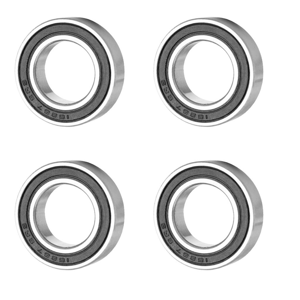 4Pcs 152672RS Rubber Sealed Deep Groove Ball Bearing 15x26x7 Mm