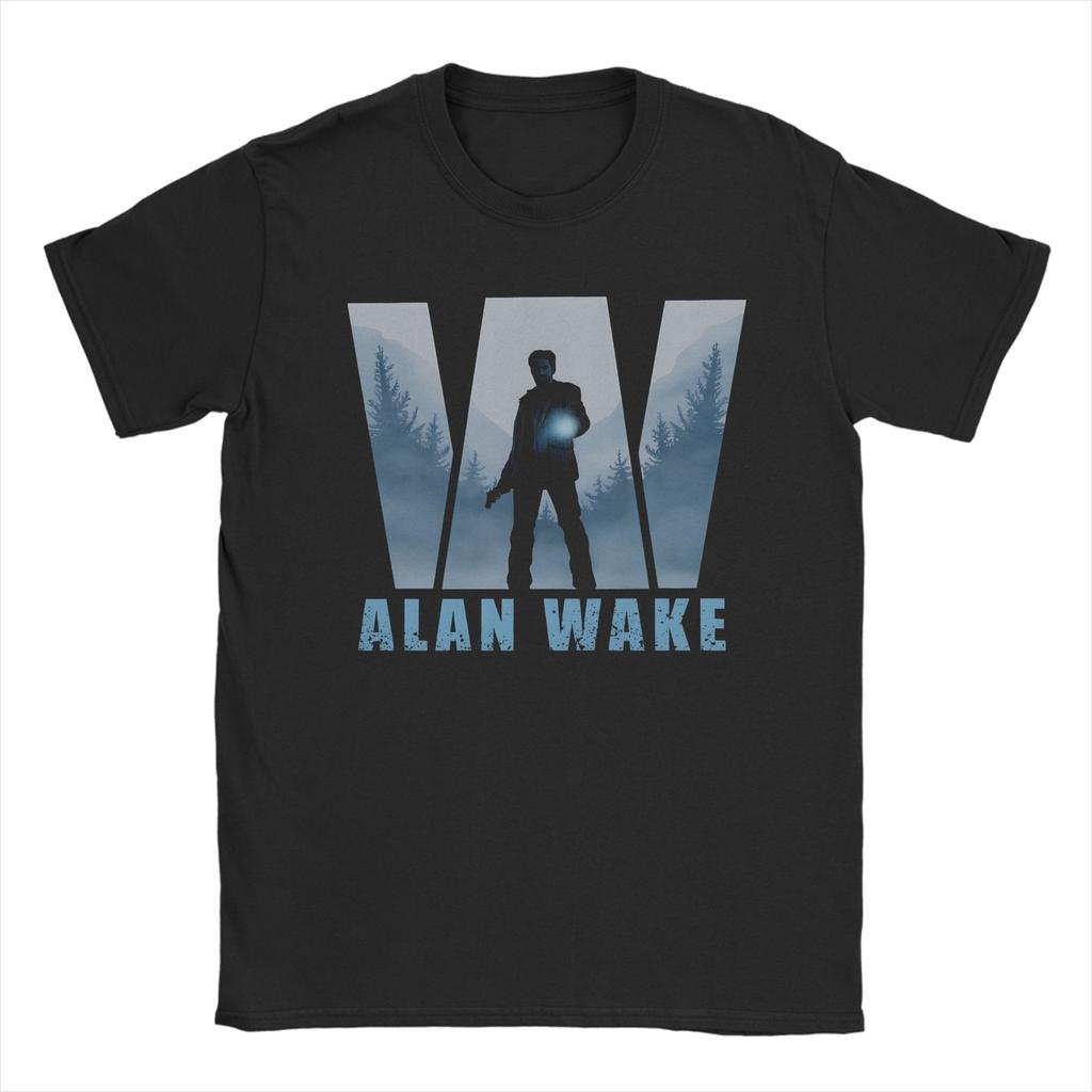Alan Wake TShirt for Unisex Inspired Old Gods Of Asgard Band Leisure 100 Cotton Tee Shirt O Neck Short Sleeve T Shirt Summer Tops