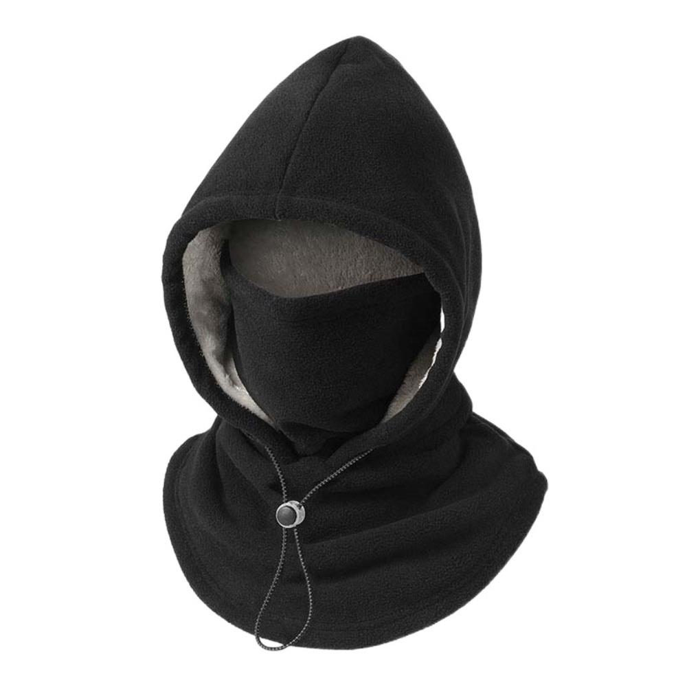 Thermal Fleece Balaclava Hat Windproof Masks Hood Beanies Casual Hooded Neck  Outdoor