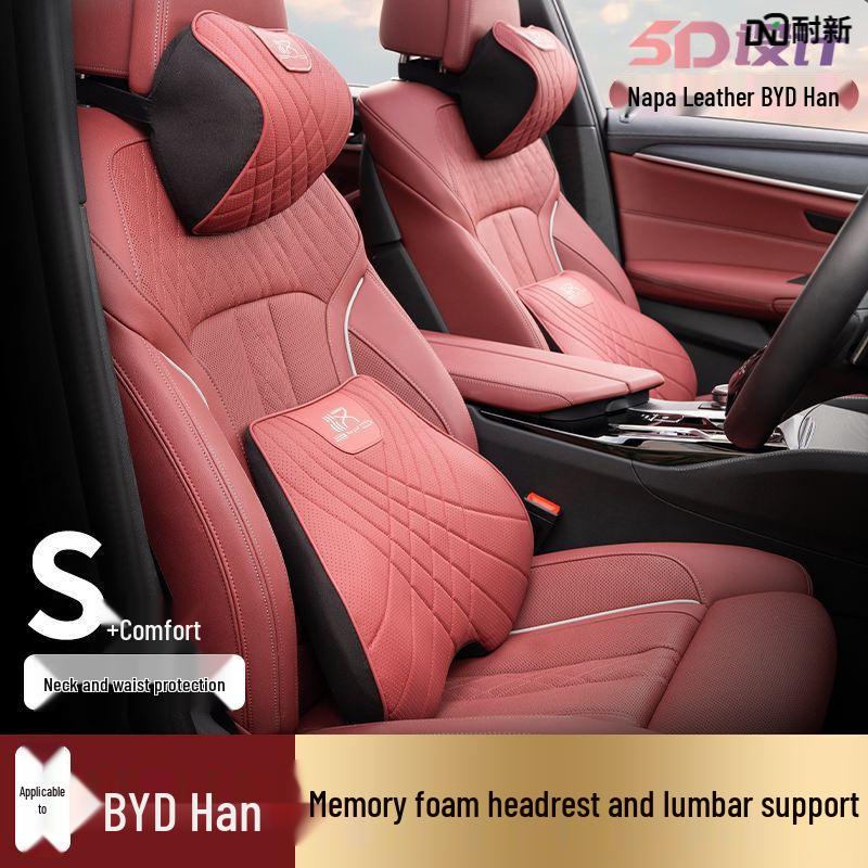 BYD Han Headrest & Lumbar Support: Neck Protection Pillow for DMi, DMp, and EV Versions