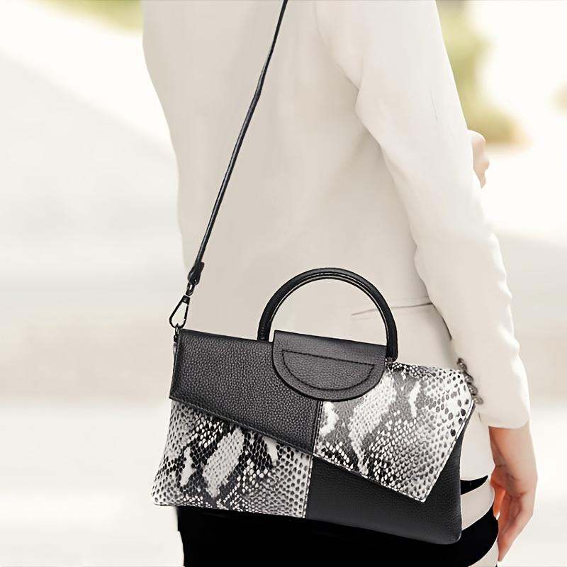 European American Womens Crocodile Pattern Clutch Elegant Evening Handbag Stylish Shoulder Crossbody Bags for Women Daily Use