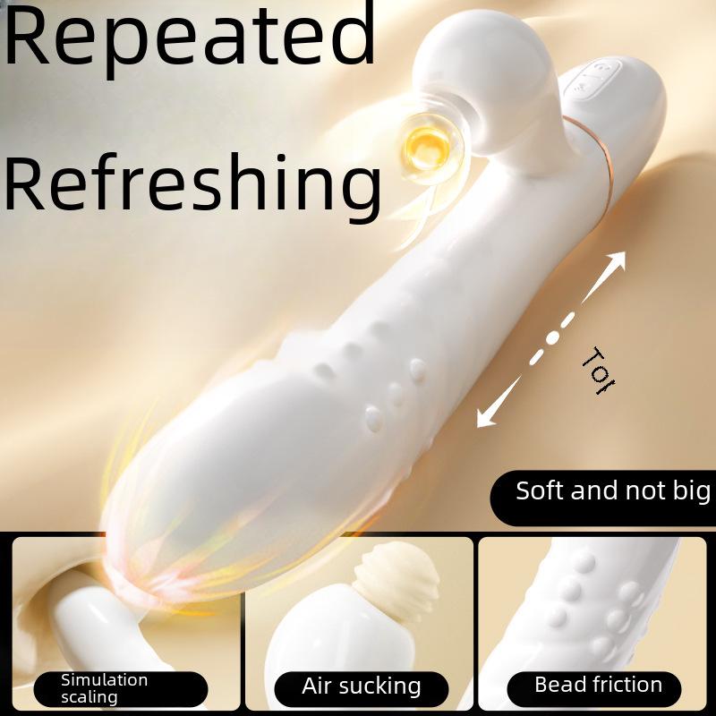 Mi Ji Yi Yue Telescopic Rotating Bead Vibrator - Female Massage & Vibration Device, 50 Pcs/box