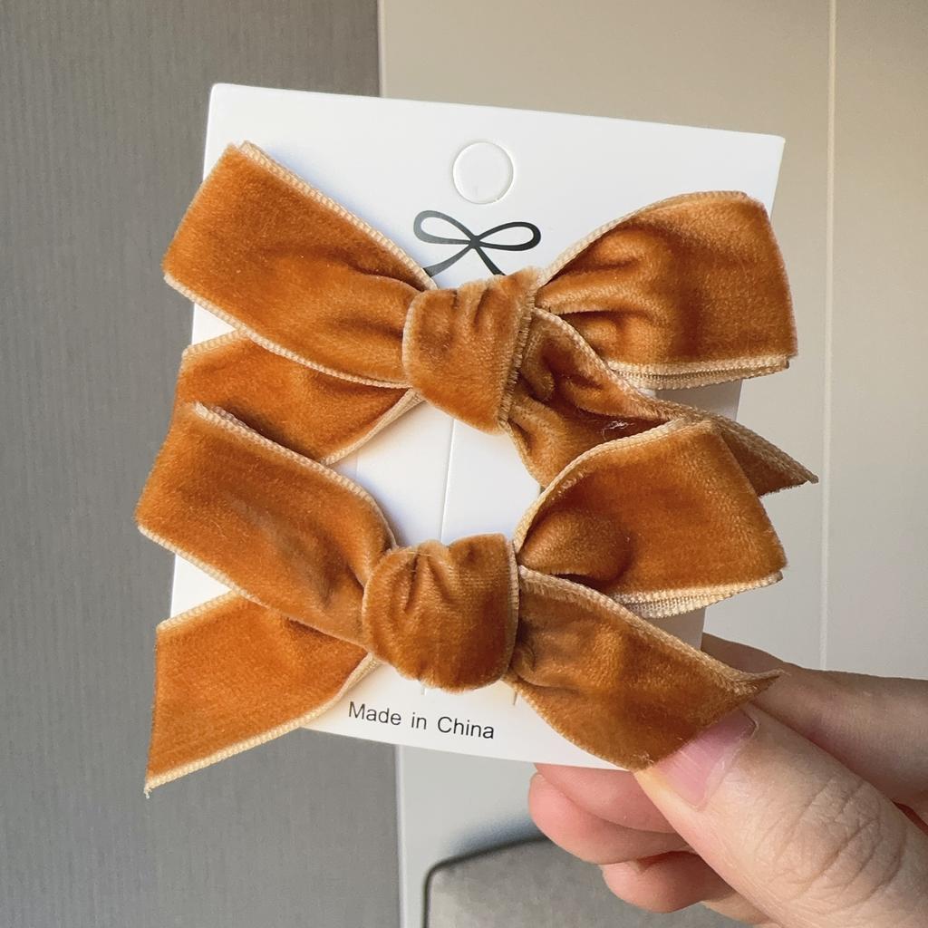 2Pcs/Set New Fluff Cute Bows Baby Hair Clips Candy Color Girls Princess Hairpins Barrettes Kids Hair Accessories Gift