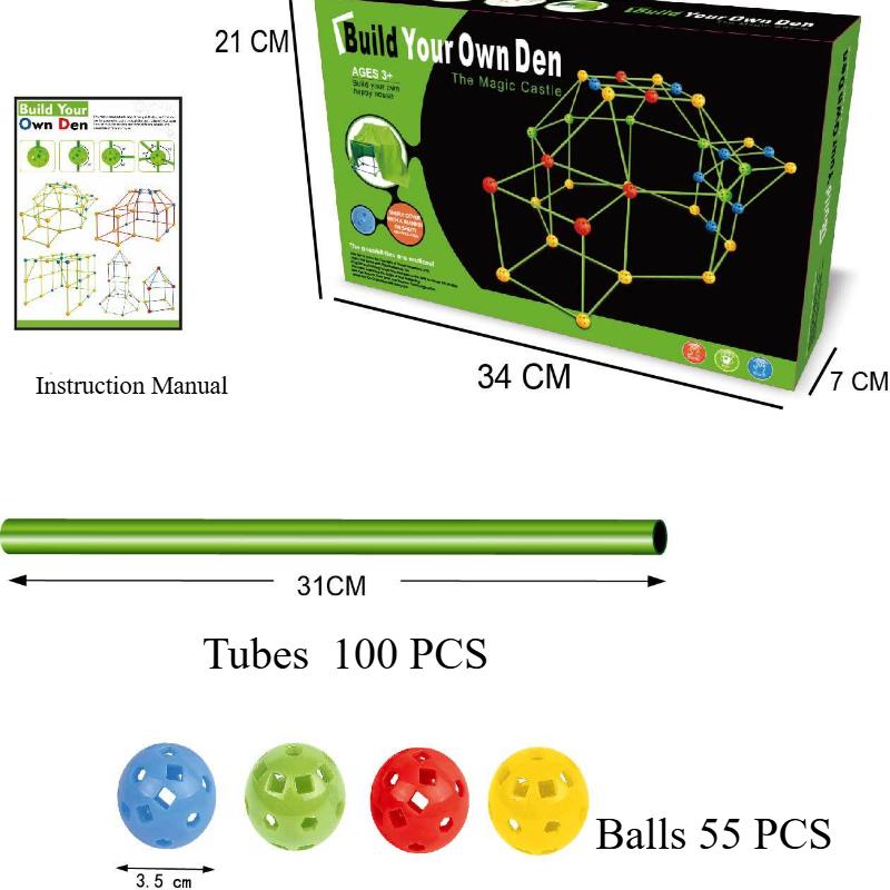 3D Construction Toys DIY Castle Building Block Kit Children Pretend Play House Building Assembly Game Kids Birthday Xmas Gifts