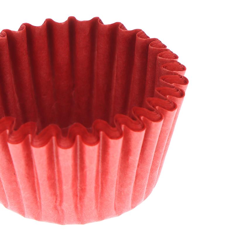 1000Pcs Mini Chocolate Paper Liner Baking Muffin Cake Cupcake Case Solid Color