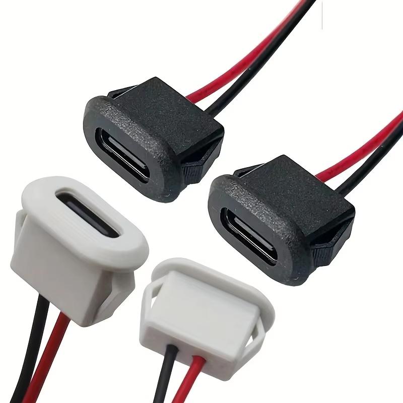 USB Type C Connector Jack Female Type-C With Card Buckle 3A High Current Fast Charging Jack Port USB-C Charger Socket Accessory