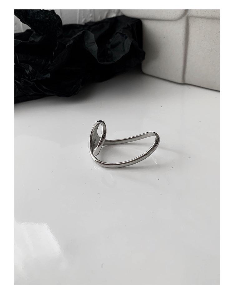 Damen Koreanischer 925er Silber Doppel-Finger Geometrischer Ring - Trendiger, Unregelmäßiger Designschmuck