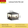 Modern Solar LED Pillar Light for Garden, Courtyard, or Hotel