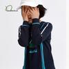 Na Ju Kids Color Block Illustration Printed Long-Sleeve Cotton Ribbed T-Shirt