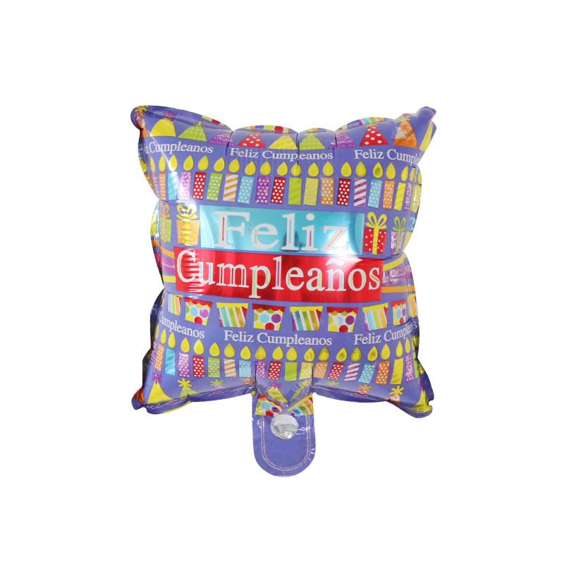 10Pcs Feliz Cumpleaños Día AIr Globos 10inch Colorful Mini Spanish Happy Birthday Foil Balloons Home Party Decorations Kids Gift