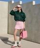 KANDINI Pink Pastel Pleated Skirt
