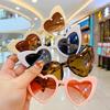 2022 Trendy Peach Heart Sunglasses: Fashionable, Comfortable, Versatile for Babies & Kids with Parent-Child Matching Design