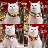 Écharpe de Noël Mignonne pour Animaux de Compagnie - Collier Tricoté à la Main pour Chat Chien Décoration Arbre de Noël Accessoires