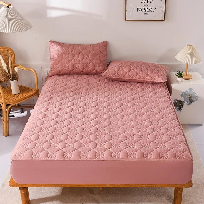 Vodotěsný tlustý vrchní polštář matrace Antibakteriální potah na matraci s elastickým pásem Prošívané přiléhavé prostěradlo