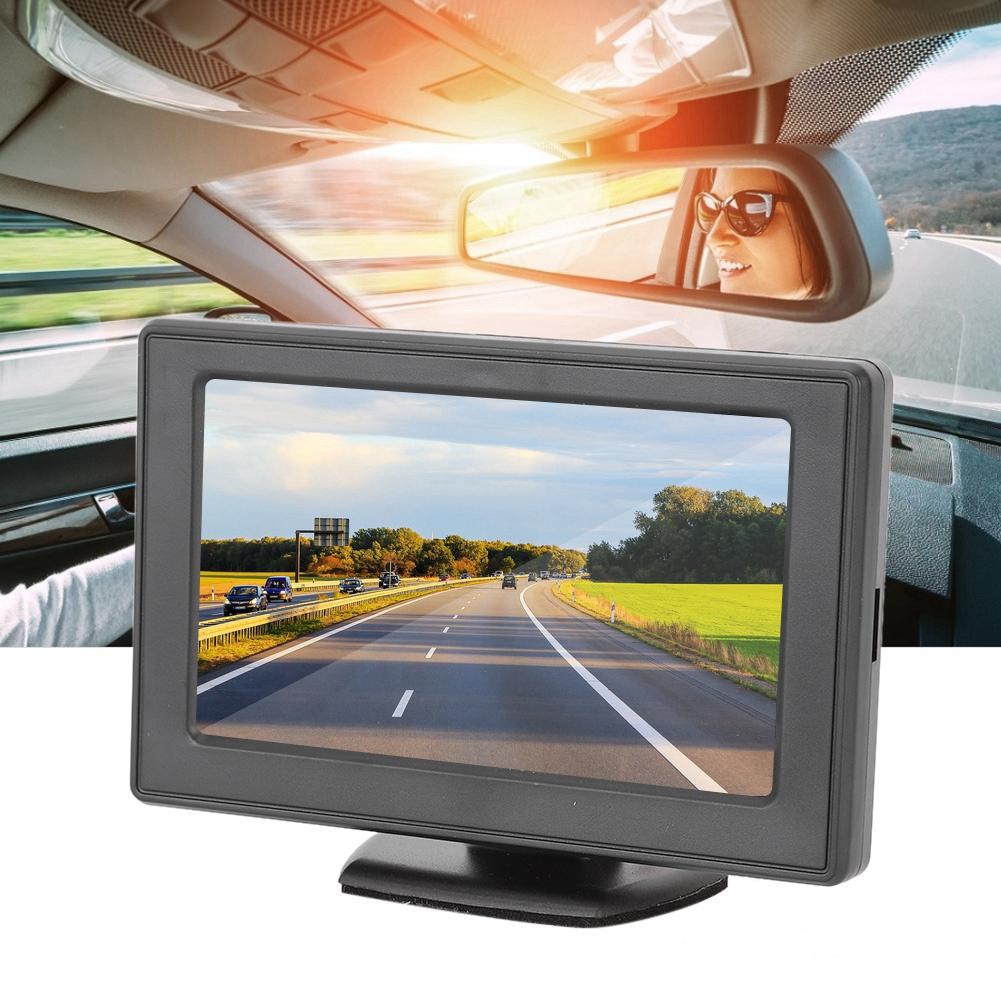 4.3in 3W TFT LCD Screen Car Rearview 2Way AV Input HD Monitor for DVD Reverse Camera