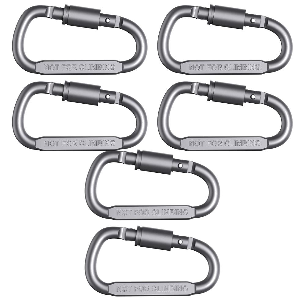2-20Pcs Mini Carabiner Clips Alluminum Alloy D-ring Buckle Spring Snap Clip Hooks Keychain Carabiner for Keys Climbing Tools