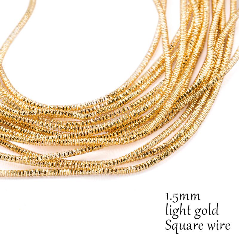 10 Gauge Silver Gold Plated Copper Craft Wire Flexible Metal French Bullion Wire for Jewelry Making DIY Embroidery Beading