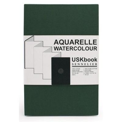 Notizbuch - Aquarell - 16x24cm - Leporello - 100% Baumwolle - 300g - Sennelier - USKbook